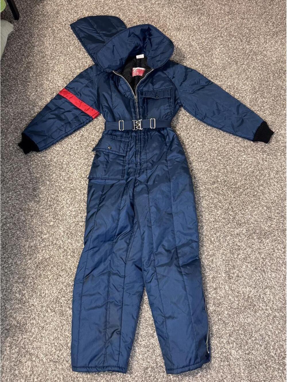 🔥 VINTAGE JCPENNEY SNOWMOBILE APPAREL ONE-PIECE SNOW SUIT 🔥
